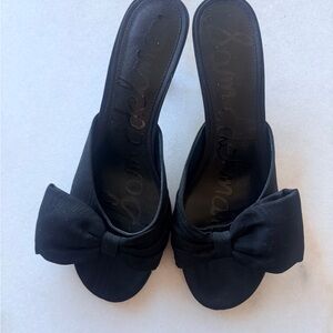 Sam Edelman Black Bow Kitten Heel Women's Shoes
